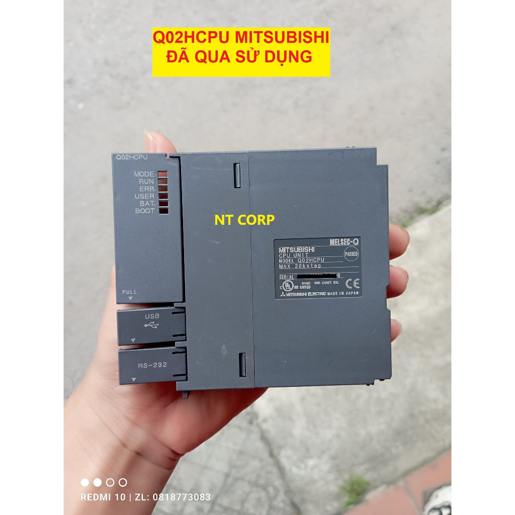 Bộ điều khiển Q02HCPU Mitsubishi Nhật Bản, thiết bị đã qua Bộ điều khiển Q02HCPU Mitsubishi Nhật Bản, thiết bị đã qua