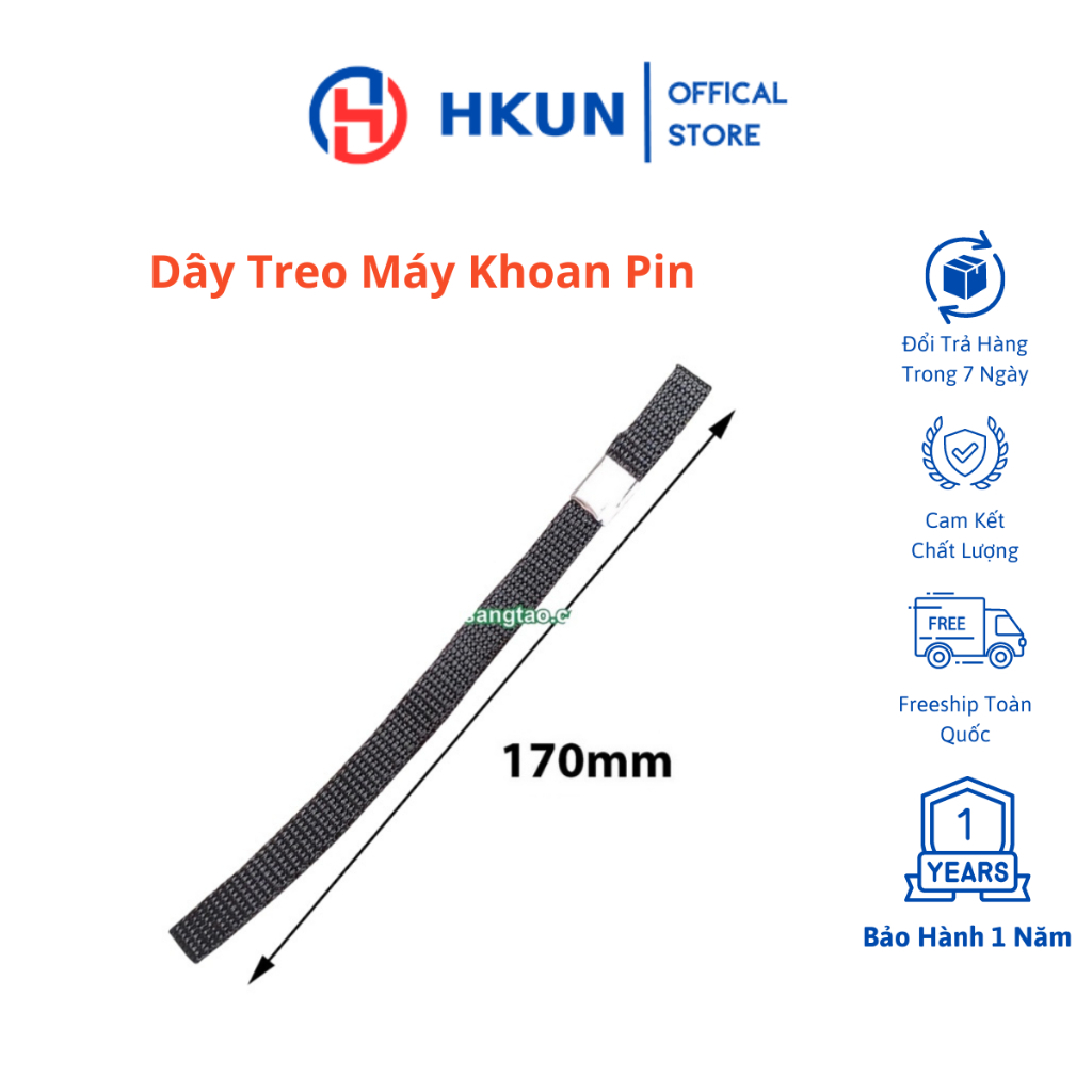 Dây treo máy khoan pin, máy siết bulong pin