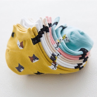 SET 5 đôi Tất, vớ nữ cổ ngắn Mèo nhỏ cute dễ thương phong cách Hàn Quốc 🌸free ship🌸