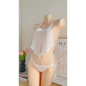 bk119 Áo yếm kèm quần lót cột dây - Freesize 40-65kg