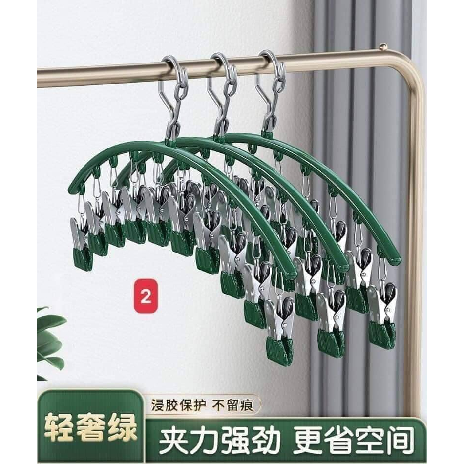 [BINBO] Móc phơi tất treo đồ lót nhiều kẹp - Giao màu ngẫu nhiên