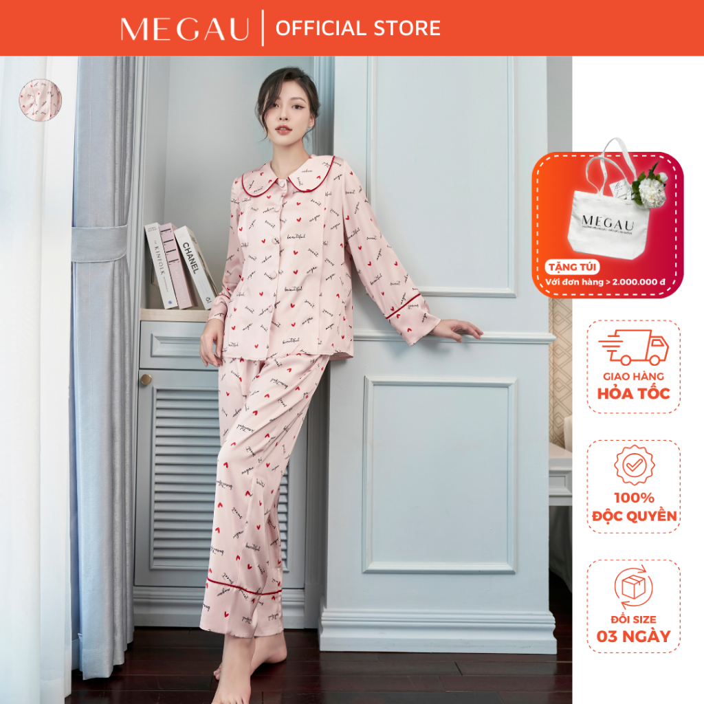 BONJOUR – Set đồ ngủ dài tay cho mẹ bầu và sau sinh thương hiệu MEGAU