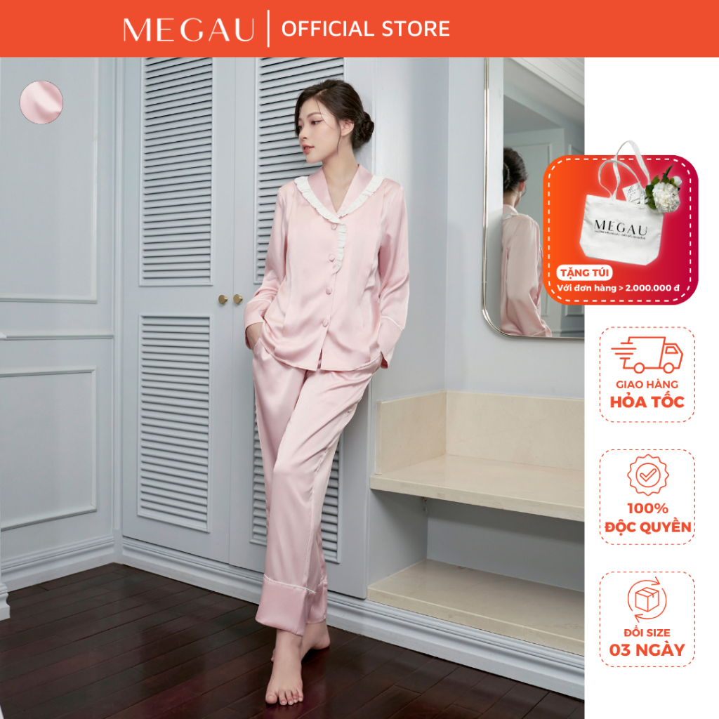 VANESSA – Set đồ ngủ dài tay cho mẹ bầu và sau sinh thương hiệu MEGAU