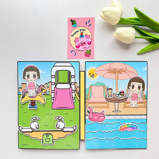 Cuộc sống hàng ngày của Jadoo và bạn thân Minji - xin chào Jadoo- Búp bê giấy