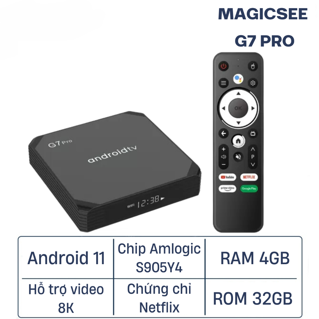 Android Tivi Box Magicsee G7 Pro - Android 11 - Ram 4GB - Bộ nhớ 32GB ...