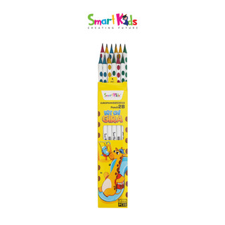 Hộp 12 Bút chì Định vị Smartkids Gira PC22 chuẩn 2B cho học sinh ( 12 cây/hộp)
