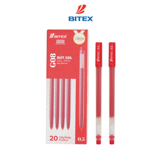 Bút gel Bitex G08 mực xanh / đỏ / đen / tím 0.5mm