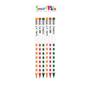 Combo 3/6/12 Bút chì Định vị Smartkids Gira PC22 chuẩn 2B cho học sinh (12 cây/hộp)
