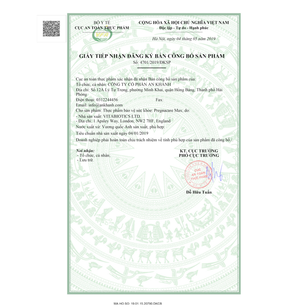 Vitamin tổng hợp cho bà bầu Pregnacare max hộp 84 viên