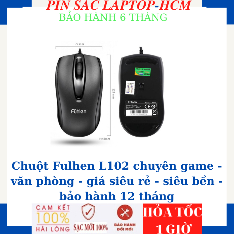 Chuột Fulhen L102 chuyên game - văn phòng - giá siêu rẻ - siêu bền ...