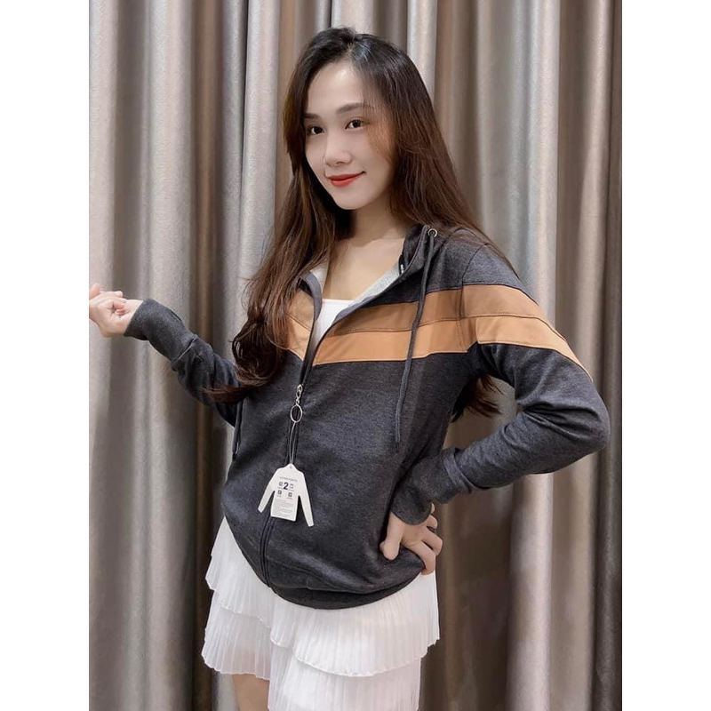ÁO KHOÁC NỮ PHỐI COTTON DA CÁ BIGSIZE 3XL 70-76kg