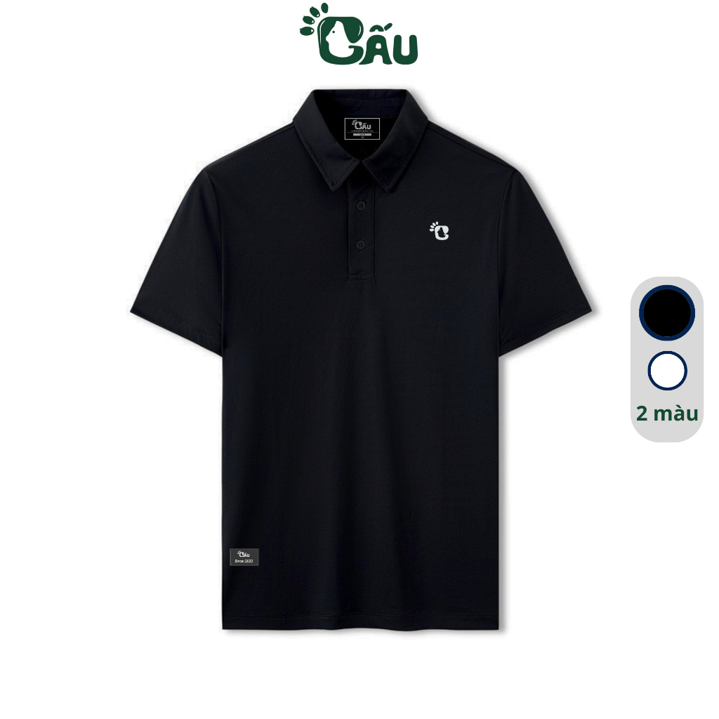 Ảnh Áo thun polo thể thao nam Gấu 194 vải thun lạnh co dãn 4 chiều, cổ trụ lá from regular fit - PL chân gấu 2