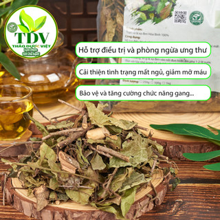 (Sỉ Tại Nhà vườn) Gói  1kg Lá Xạ đen Hòa Bình sấy khô xanh thơm giúp thanh nhiệt giải độc cơ thể - Thảo Dược Việt