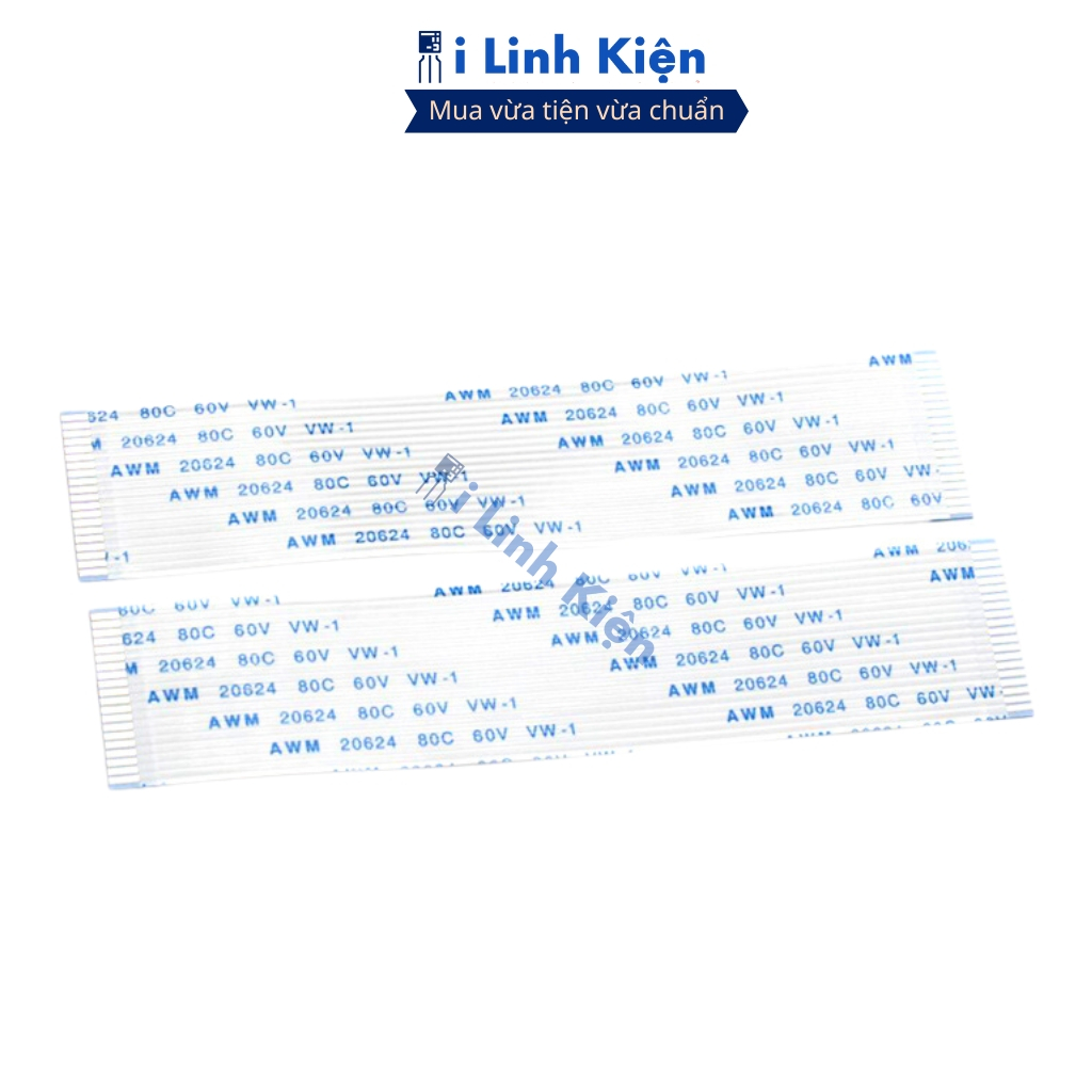 Cáp FFC 20P thuận 0.5mm dài 20cm chất lượng cao ilinhkien.