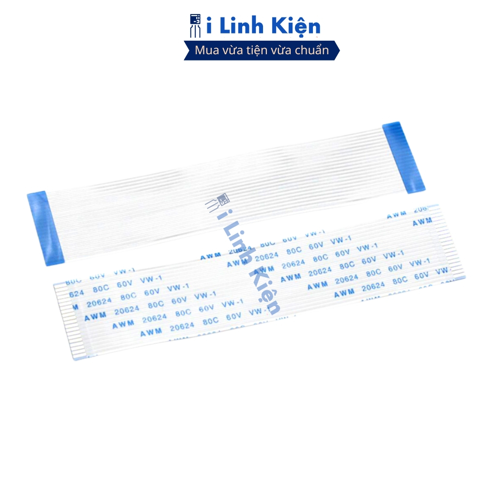 Cáp FFC 20P thuận 0.5mm dài 20cm chất lượng cao ilinhkien.