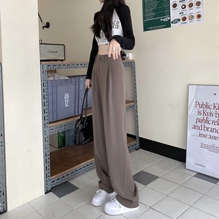 Quần tây công sở ống rộng lưng cao co dãn chất vải GOLD HÀN mềm cao cấp basic DELIZ