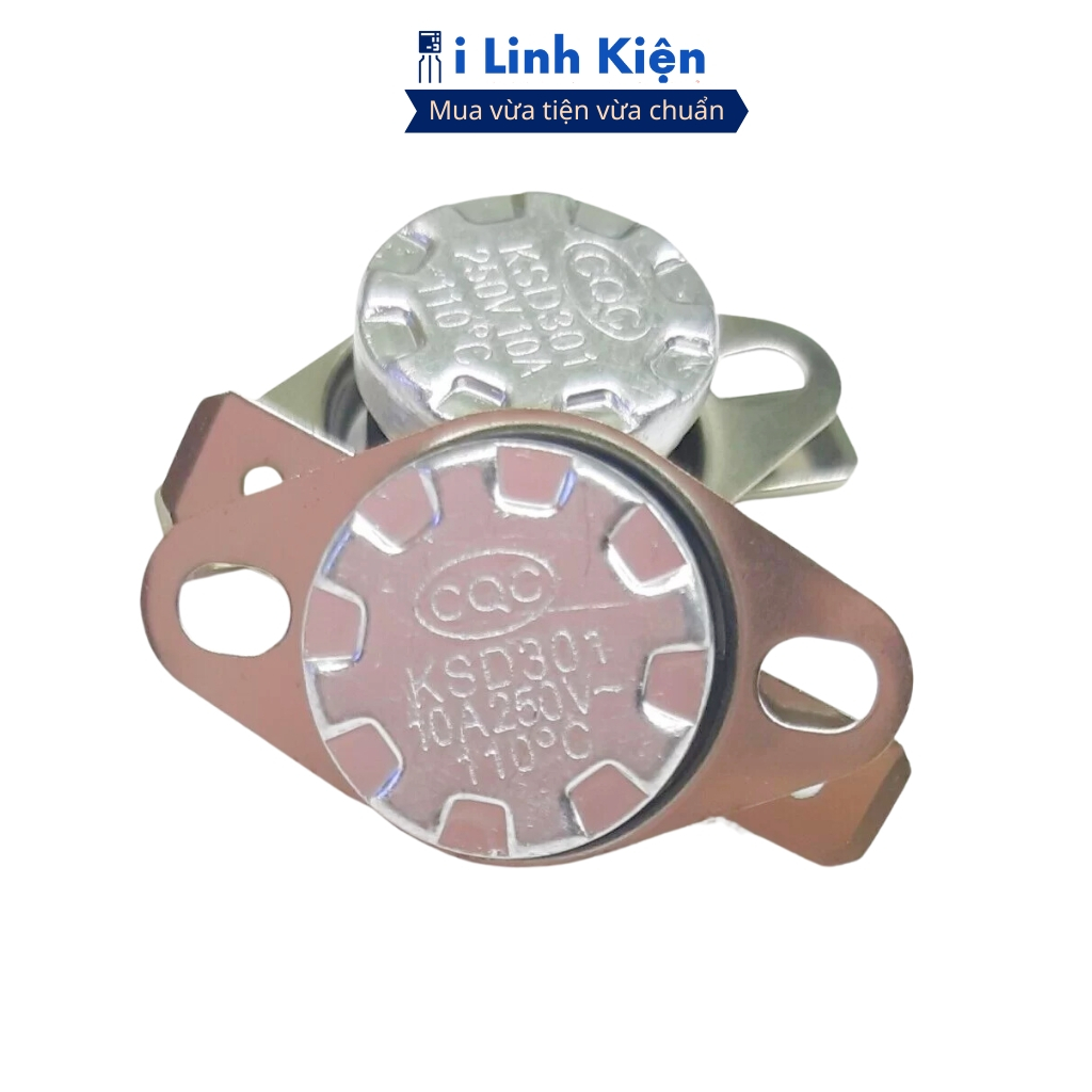 Rơ le nhiệt KSD301 90 độ 10A 250V thường đóng chất lượng tốt ilinhkien