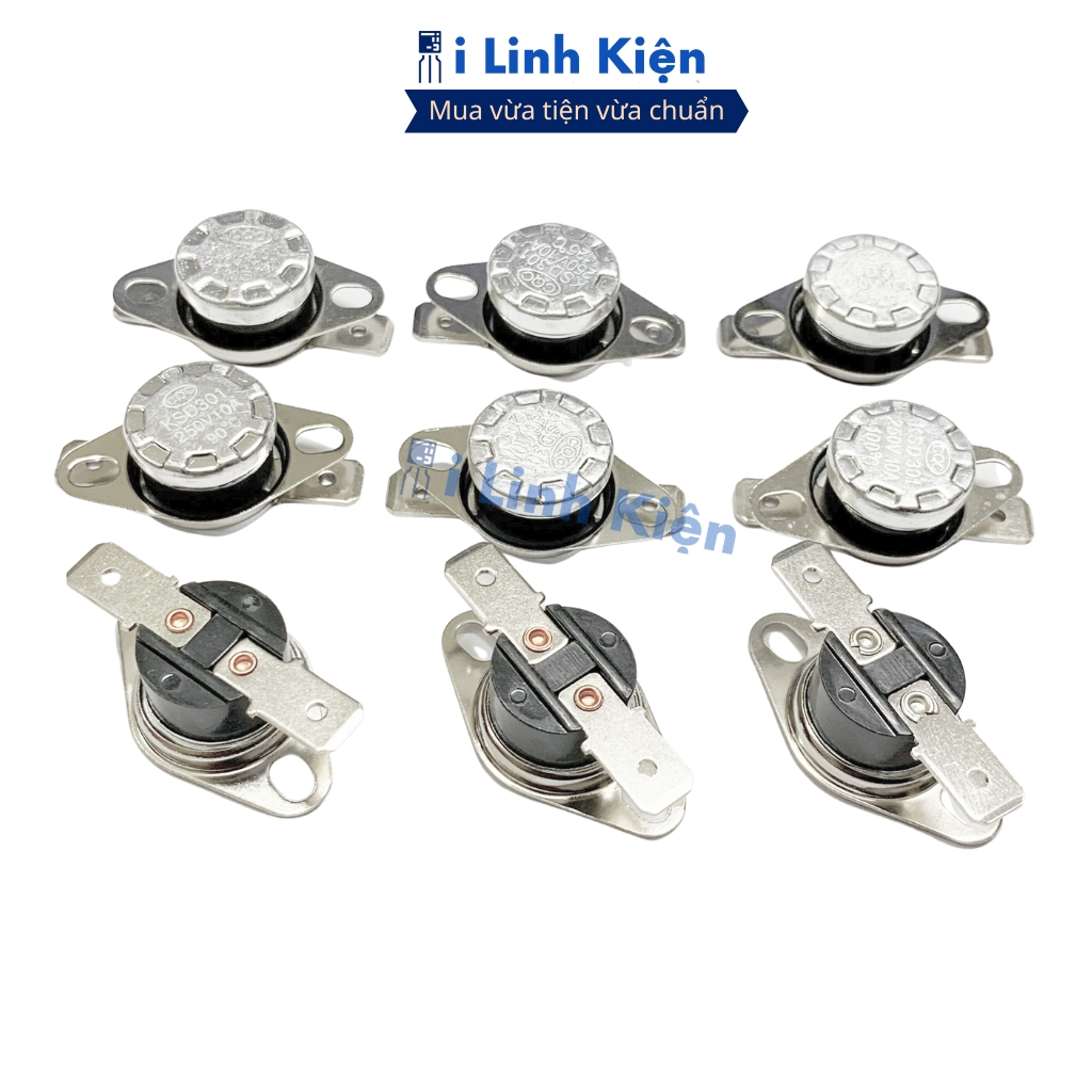 Rơ le nhiệt KSD301 90 độ 10A 250V thường đóng chất lượng tốt ilinhkien