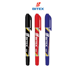 Bút lông dầu Bitex PM02 mực xanh, đen, đỏ (1 cây)