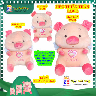 GỐI ÔM THÚ BÔNG CON HEO THIÊN THẦN ĐẸP NHƯ ẢNH CAO CẤP RẤT NHẸ ÔM NGỦ - đồ chơi doll toy búp bê NGỌC SUSI