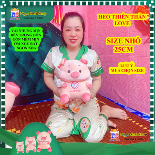 GỐI ÔM THÚ BÔNG CON HEO THIÊN THẦN ĐẸP NHƯ ẢNH CAO CẤP RẤT NHẸ ÔM NGỦ - đồ chơi doll toy búp bê NGỌC SUSI