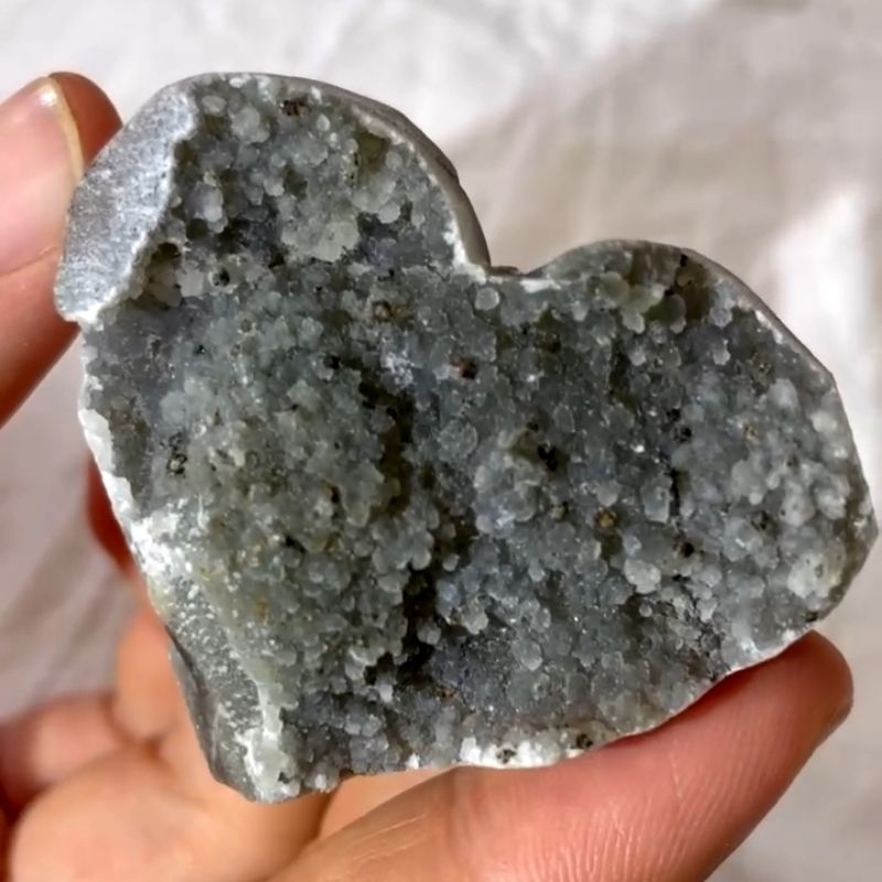 Thạch anh Druzy Quartz hình trái tim | Shopee Việt Nam