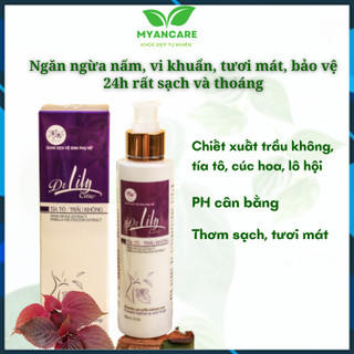 Dung dịch vệ sinh Dr Lily Care Trầu không, tía tô sạch vi khuẩn nấm ngứa, PH cân bằng, thoáng mát, 30ml, 150ml