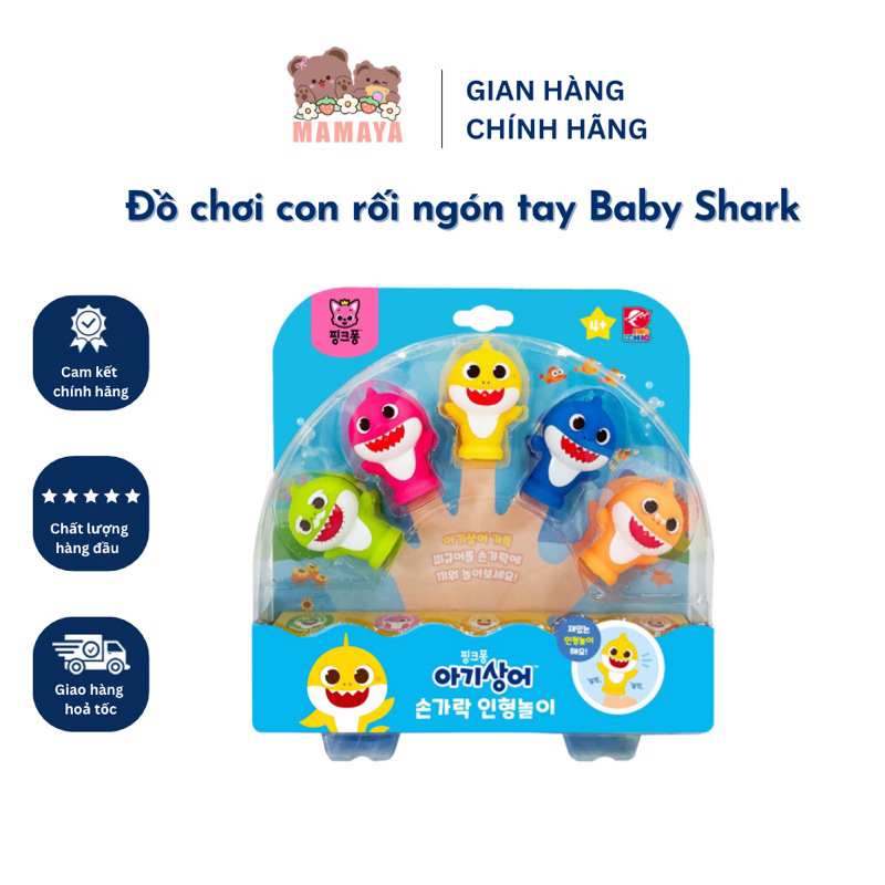 Đồ Chơi Con Rối Ngón Tay Cá Mập Pinkfong Baby Shark Hàn Quốc | Shopee ...
