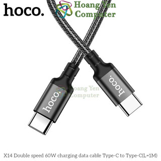 Cáp Sạc Type C to Type C 60W Hoco X14 - Chiều Dài 1M, 2M - Chính Hãng - Hoàng Yến Computer