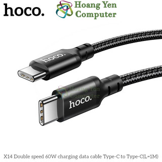 Cáp Sạc Type C to Type C 60W Hoco X14 - Chiều Dài 1M, 2M - Chính Hãng - Hoàng Yến Computer