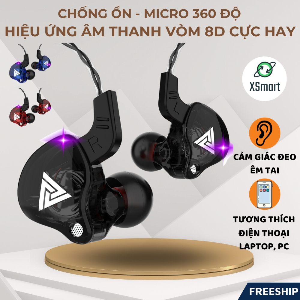Tai Nghe Chống Ồn QKZ AK6 PRO Bass Siêu Khủng, Âm Thanh Cực Đỉnh