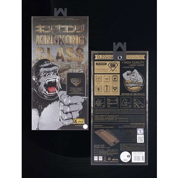 Ảnh Kính cường lực KINGKONG WEKOME 009 hộp sắt chống vỡ siêu tốt IPHONE 11 12 13 14 15 16 Pro Plus Promax 3