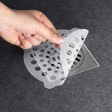 set 10 miếng dán lọc rác thoát sàn chống tắc nghẽn 10x10cm