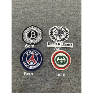 patch vải ủi nhiệt thêu mẫu logo tròn cao cấpp