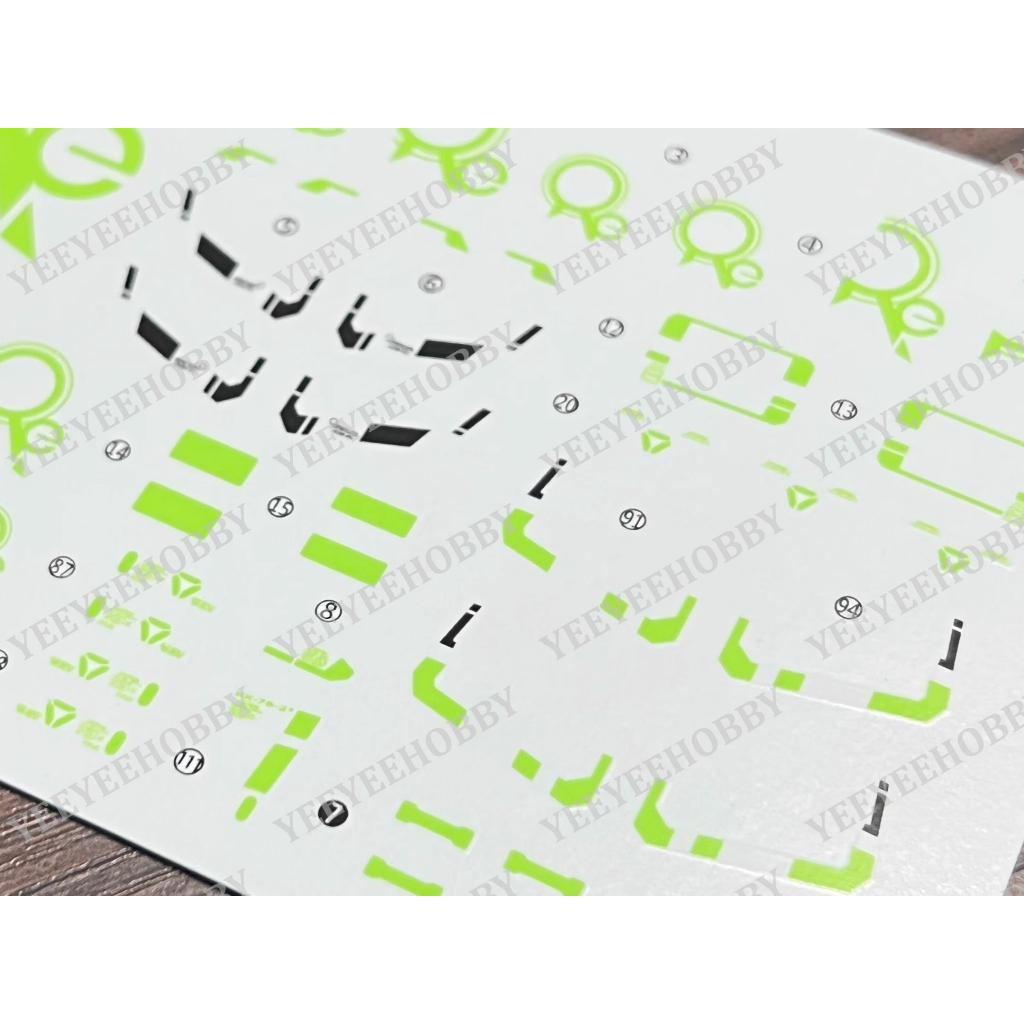 DECAL MÔ HÌNH XUEYAN - MG-121 - DECAL NƯỚC PHẢN QUANG CHO MÔ HÌNH MG 1/ ...