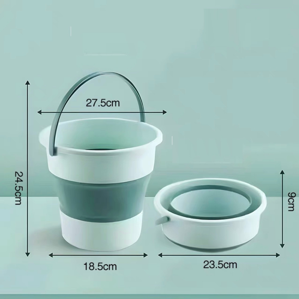 Xô Gấp Gọn Đa Năng Silicon Đựng Nước, Thau Chậu Gấp Gọn Ngâm Chân, Rửa ...