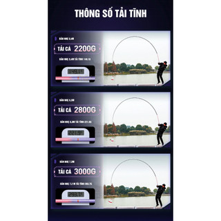 Cần câu Lục Mạch Thần Kiếm 5,5h thế hệ 2 siêu nhẹ ,siêu khẻo (bảo hành 2 năm 2 lóng miễn phí)