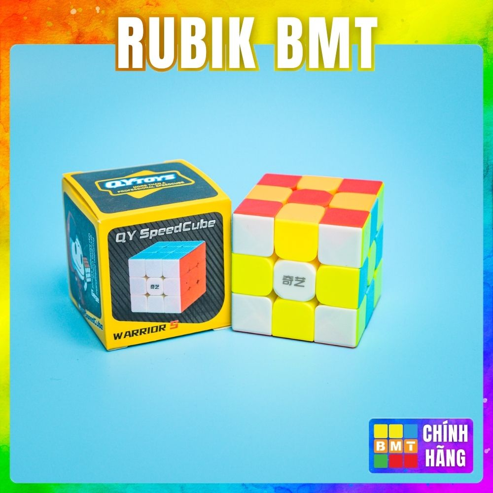 Rubik 3x3 QiYi Warrior S, Warrior M 3x3 Stickerless, Rubic 3 Tầng Không ...