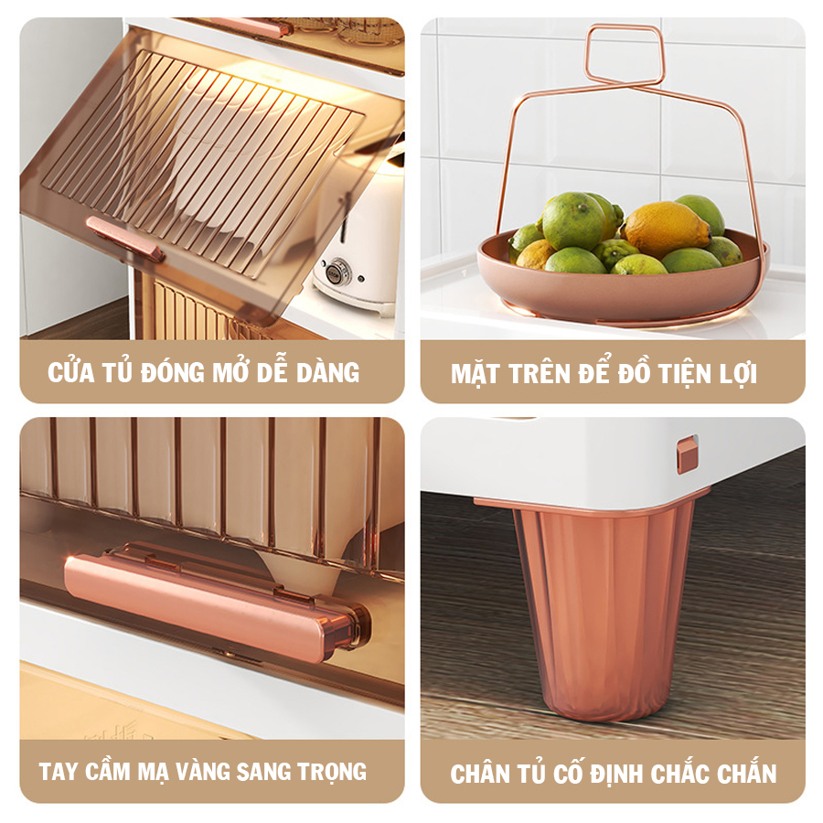 Kệ Để Đồ Đa Năng, Tủ Để Đồ Nhà Bếp Tiện Lợi