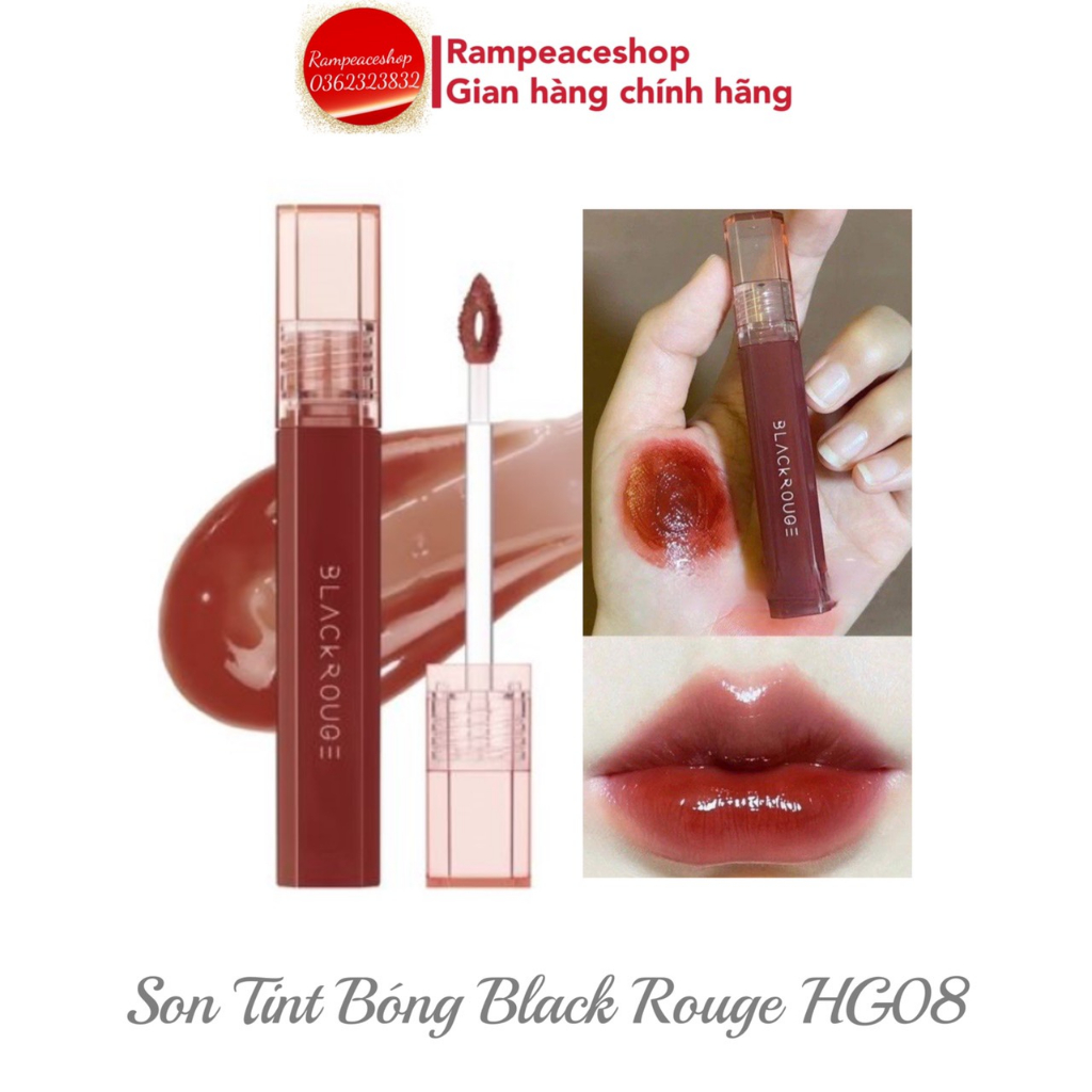 Son Tint Bóng Black Rouge Half N Half Water Glow Hg08 Shopee Việt Nam