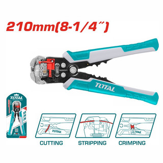 ĐỒ NGHỀ TOTAL Kềm tuốt dây điện tự động 3 IN 1 ( tước - cắt - uốn ) THT15246