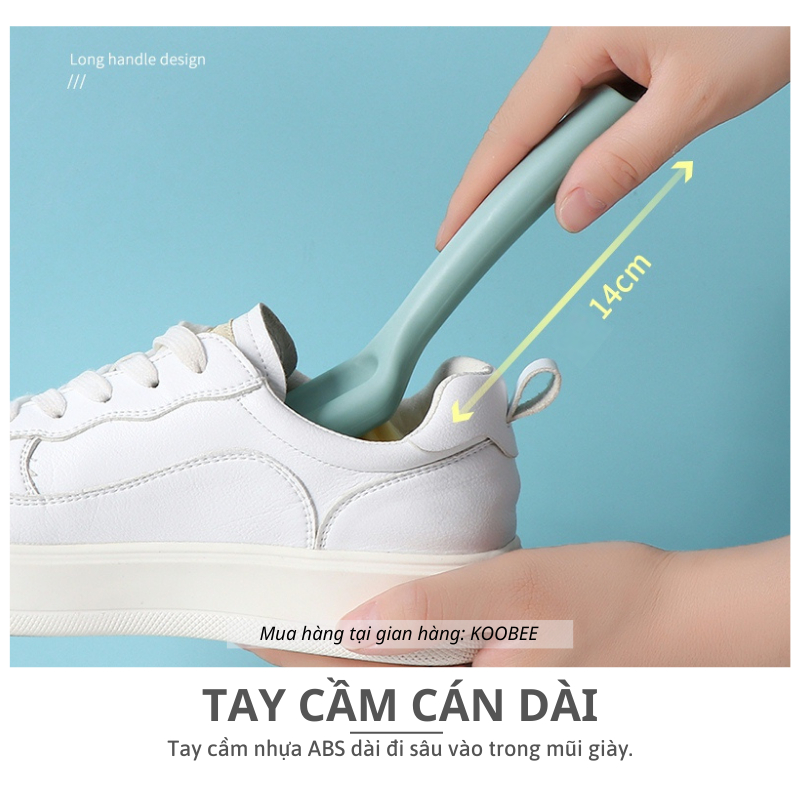 Bàn Chải Mềm Đa Năng KOOBEE Có Tay Cầm – Cọ Rửa Giày Dép, Quần Áo, Khe Góc, Làm Sạch Sâu, Không Trầy Xước (CSNC43)