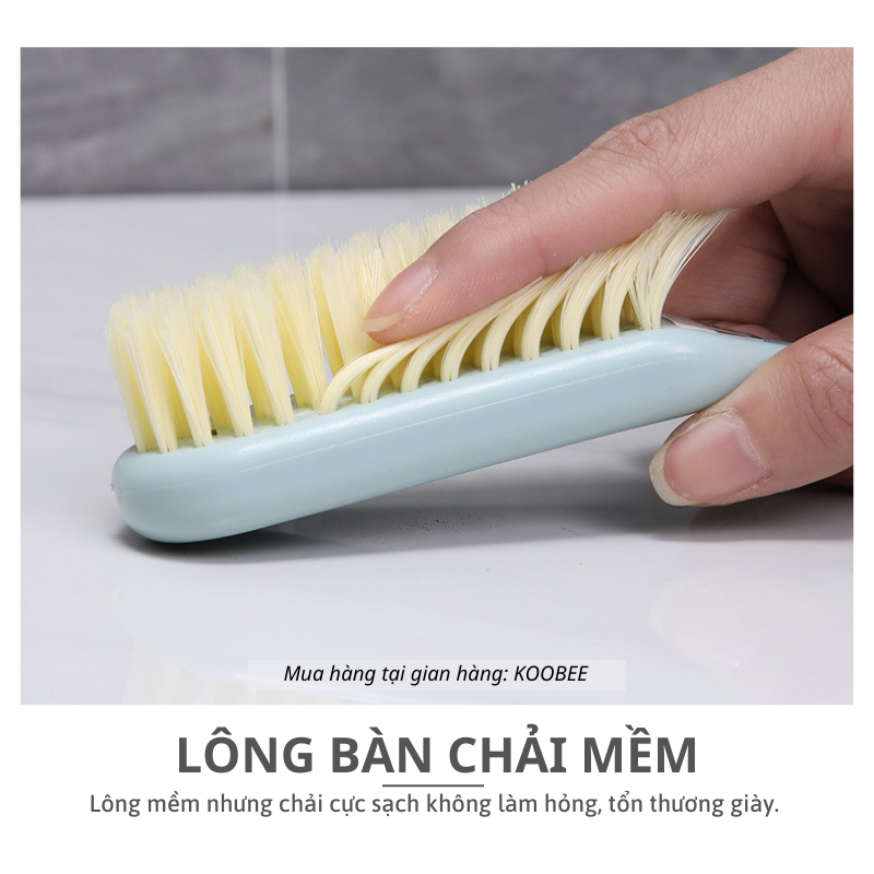 Bàn Chải Mềm Đa Năng KOOBEE Có Tay Cầm – Cọ Rửa Giày Dép, Quần Áo, Khe Góc, Làm Sạch Sâu, Không Trầy Xước (CSNC43)