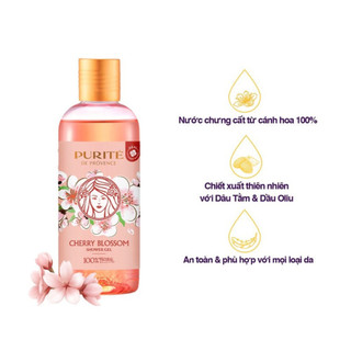Sữa Tắm Purite Sáng Mịn Lưu Hương Hoa Anh Đào 250ML