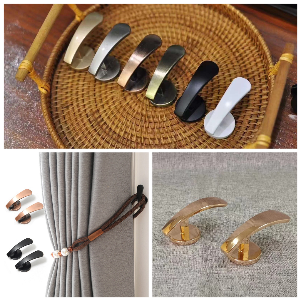Núm vén rèm móc câu dùng để treo dây vén rèm,móc vén rèm cửa | Shopee ...