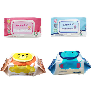 Khăn giấy ướt em bé Bababy hương thơm/không mùi gói 80/150 miếng