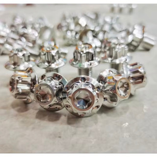 DIAMOND - ỐC ĐẦU TRỤ 10LI VÀNH TO - CHÂN KÍNH, TREO PÔ, PASS HEO SALAYA INOX gắn mọi loại xe