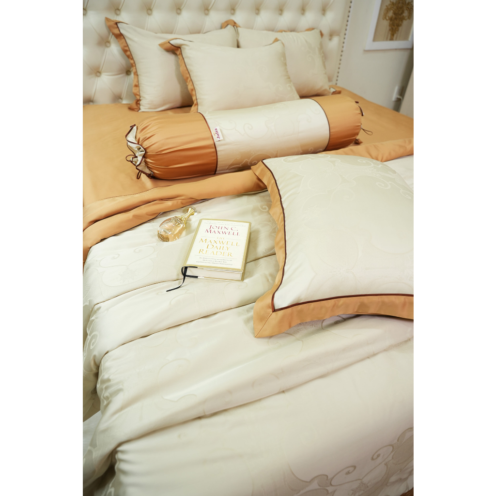 Bộ Chăn Ga Gối Ra Giường JULIA Lụa Tencel Mềm Mịn Hàn Quốc Bền Bỉ Và Thoáng Khí Cao 803