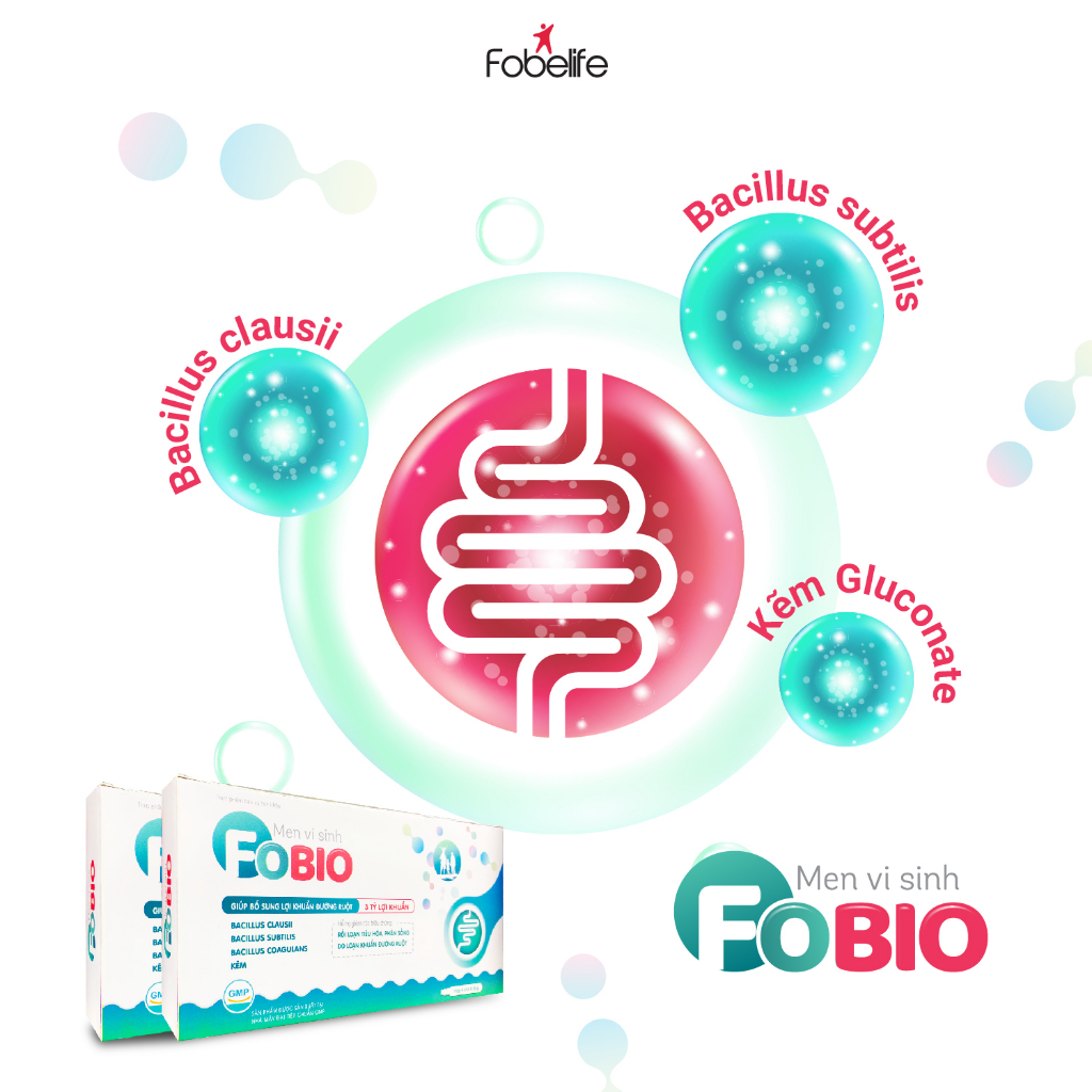 Ống Uống Men Vi Sinh FoBio Fobe Hỗ Trợ Bổ Sung Lợi Khuẩn, Giảm Rối Loạn Tiêu Hoá N1 - Hộp 20 Ống