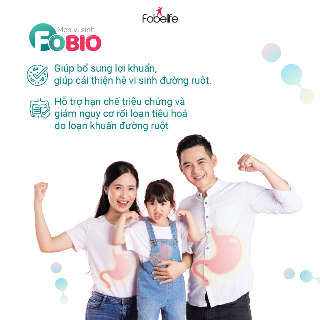 Ống Uống Men Vi Sinh FoBio Fobe Hỗ Trợ Bổ Sung Lợi Khuẩn, Giảm Rối Loạn Tiêu Hoá N1 - Hộp 20 Ống